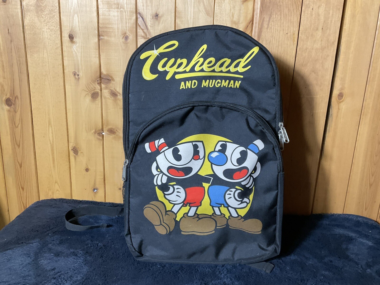 Loungefly Cuphead and Mugman Backpack School Bag Blac… - Gem