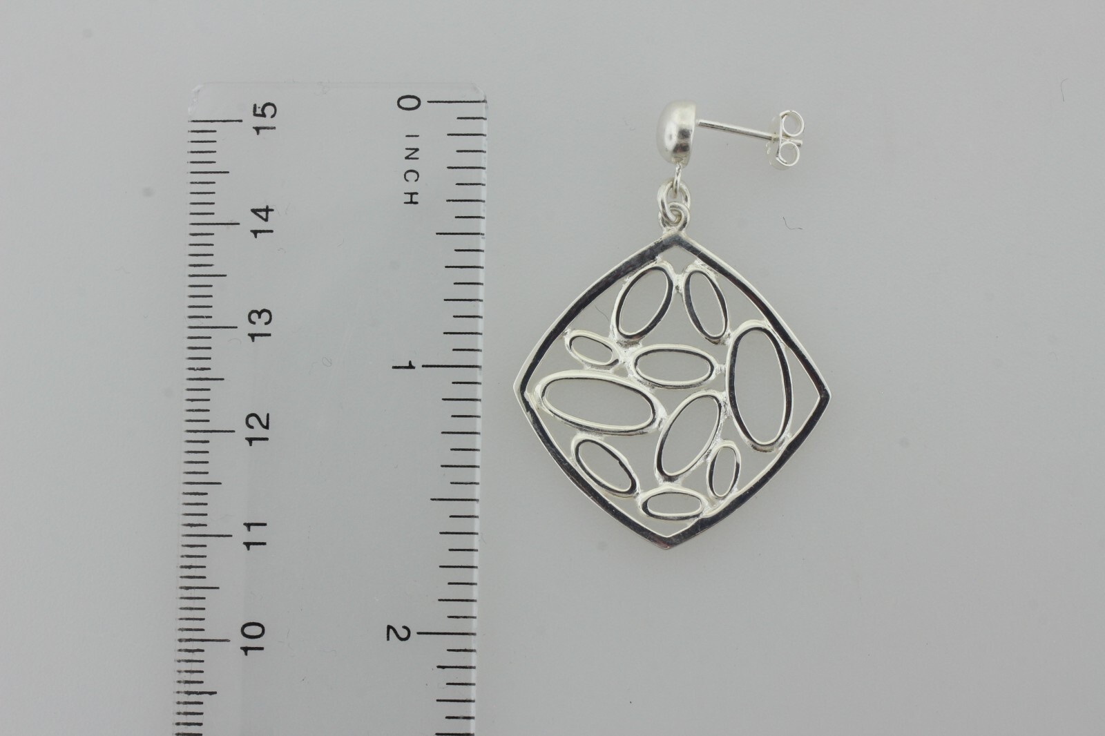 Sterling Silver 925 Abstract Multiple Ellipses In… - image 8