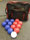 Stevens Soft Boccia Hand Stitched Set 6 Red Bowls 6 Blue Bowls Balls Jack and Ca