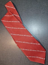Ace Hardware Men’s Necktie Tie red with white lettering, polyester