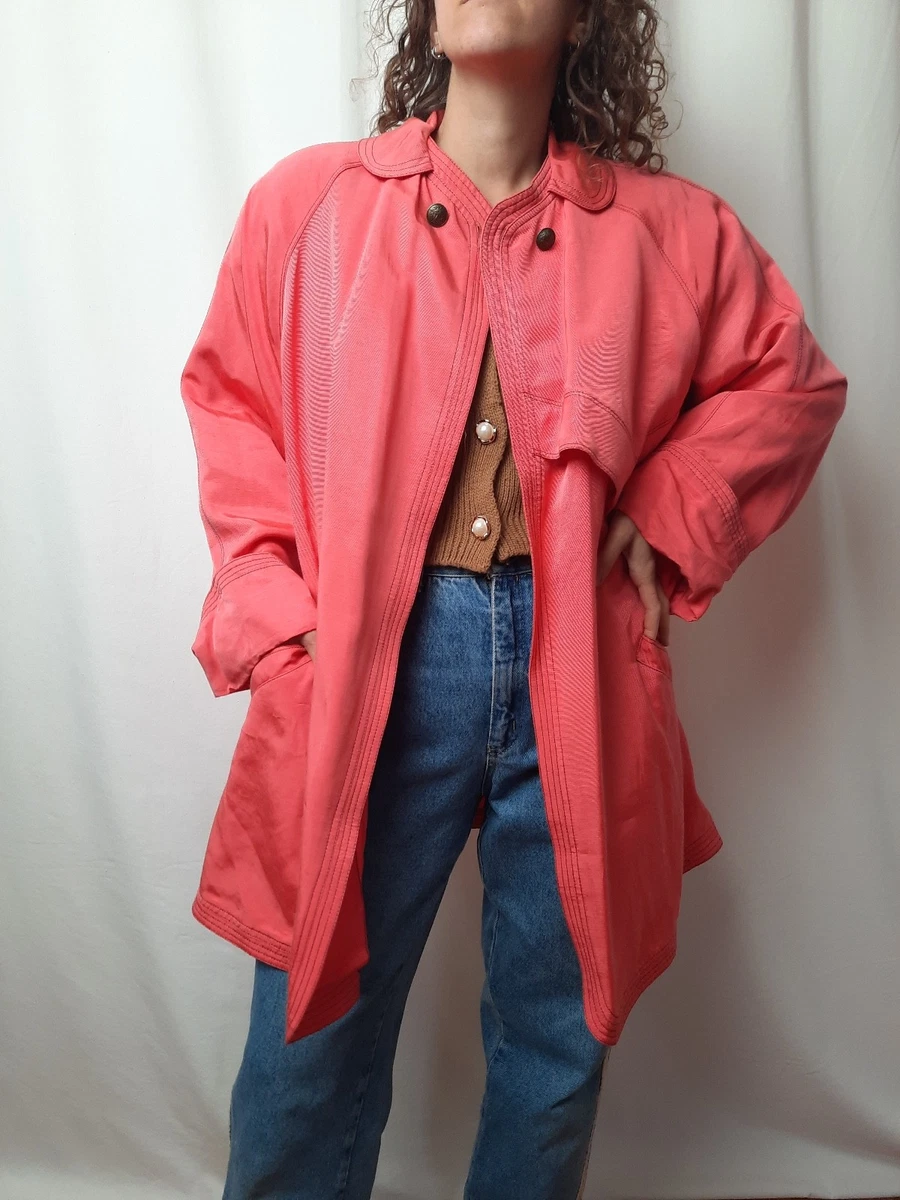 Trench Coat Patrizia Pepe 'Loiza' En Coton Luxe - Taille 44 IT - Rose - Occasion Très Bon état