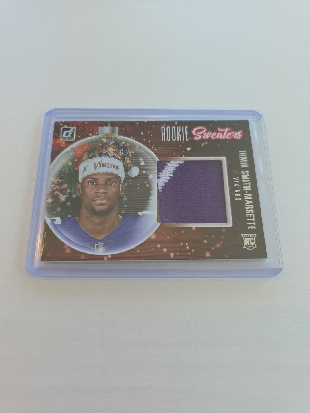 Ihmir Smith-Marsette Panini Donruss Rookie Holiday Sweater Memorabilia #RSISM Base