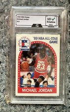 1989-90 NBA Hoops - All-Star Game Michael Jordan #21 Graded 10 PRISTINE!!