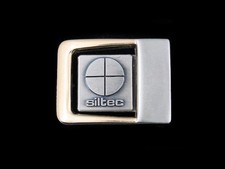 SJ03105 VINTAGE 1980s  SITEC  COMPANY ADVERTISEMENT BELT BUCKLE