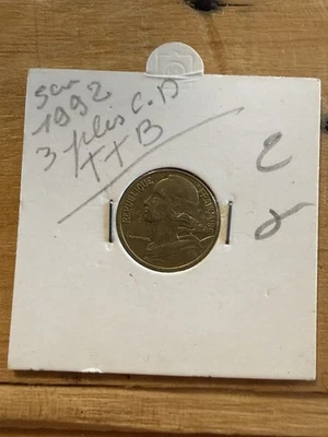 5 Centimes Marianne 1992 – Variante Col à 3 Plis - France – TTB / SUP - Photo 1/4