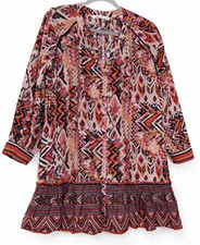 Zara womens medium mini shirt dress light airy cool cotton relaxed fit travel