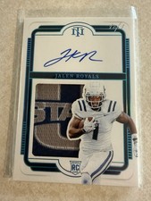2025 National Treasures Collegiate Jalen Royals RPA 1/1. One Of One. RC