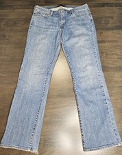 Levi's Classic Mid Rise Slight Curve Straight Leg Jeans Women's 14 Stretch Denim