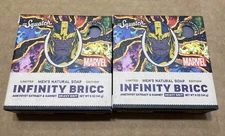 (2 PACK) Dr.Squatch Men's Soap - Infinity Bricc Thanos Bricc, 5 oz - MARVEL