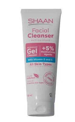 Shaan Hydrating Gentle Facial Cleanser gel with vitamin e and vitaminc 250ML