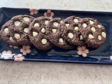 Keto Peppermint Mocha Cookies with Peppermint Chocolate Chips * Diabetic Safe