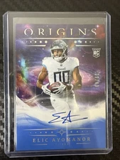 2025 Panini Origins Elic Ayomanor light Blue Rookie On Card Auto 19/49 #RA-EAO