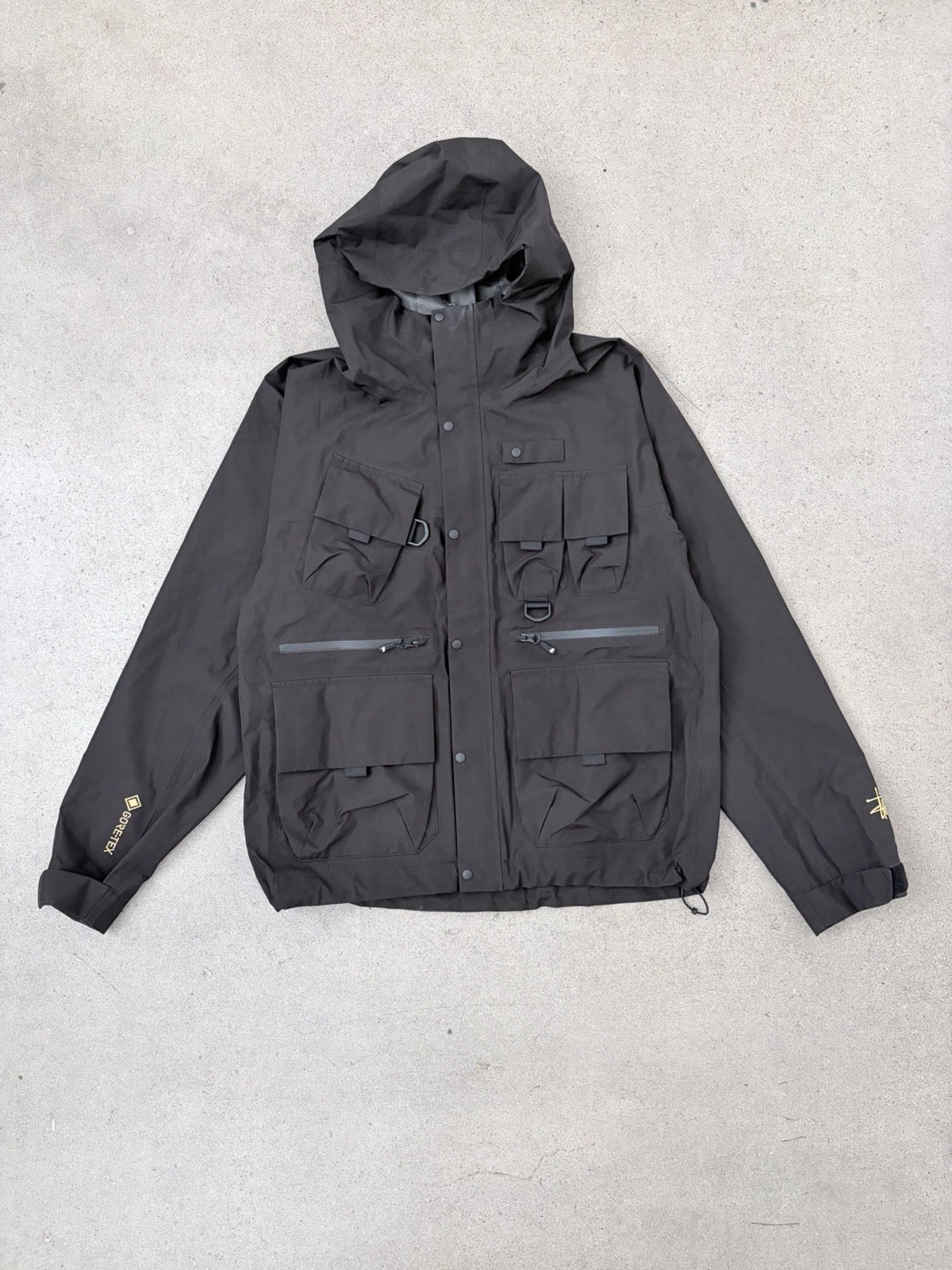 stussy gore tex wading shell jacket men's s black
Opens in a new window or tab