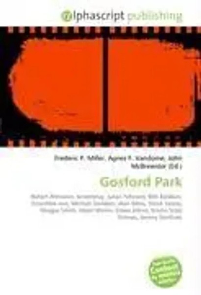Gosford Park Frederic P. Miller (U. A.) Taschenbuch Englisch 2026 OmniScriptum-image