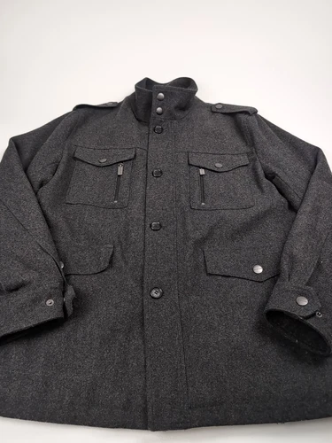 Cappotto uomo Michael Kors torba GRANDE misto lana colore antracite mai indossato invernale