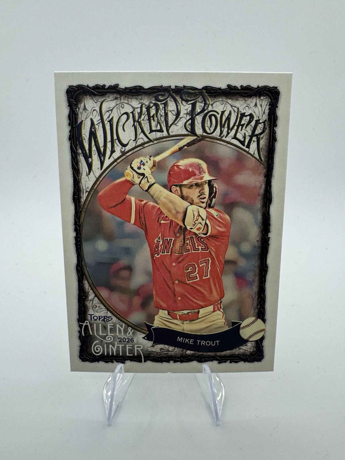 Topps 2026 Allen & Ginter Wicked Power Mike Trout Angels Insert