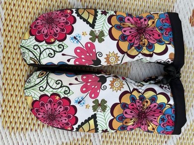 Women s Boodun Winter Flower Snowboard Mittens Windproof Waterproof Size Small