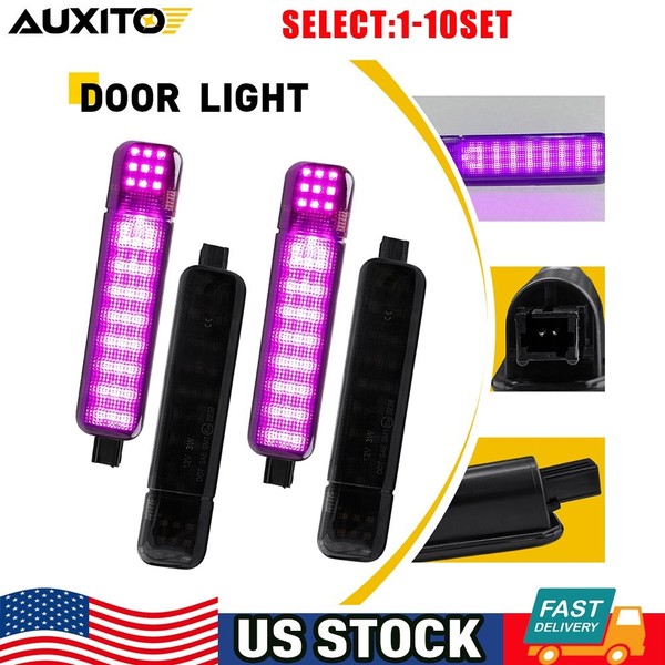 LED Interior Door Lights Purple Smoked For Chevy Tahoe 1995-2006 Models 4-40X
