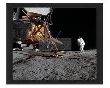 APOLLO 12 LUNAR LANDSCAPE 1969 8X10 FRAMED PHOTO