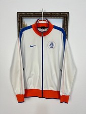 Vintage Nike Netherlands Football White Jacket Holland Soccer Track Top Size L