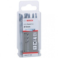 Bosch Hss Spiralbohrer Pointteq Hex, 4 X 43 X 83 Mm, 10Er-Pack