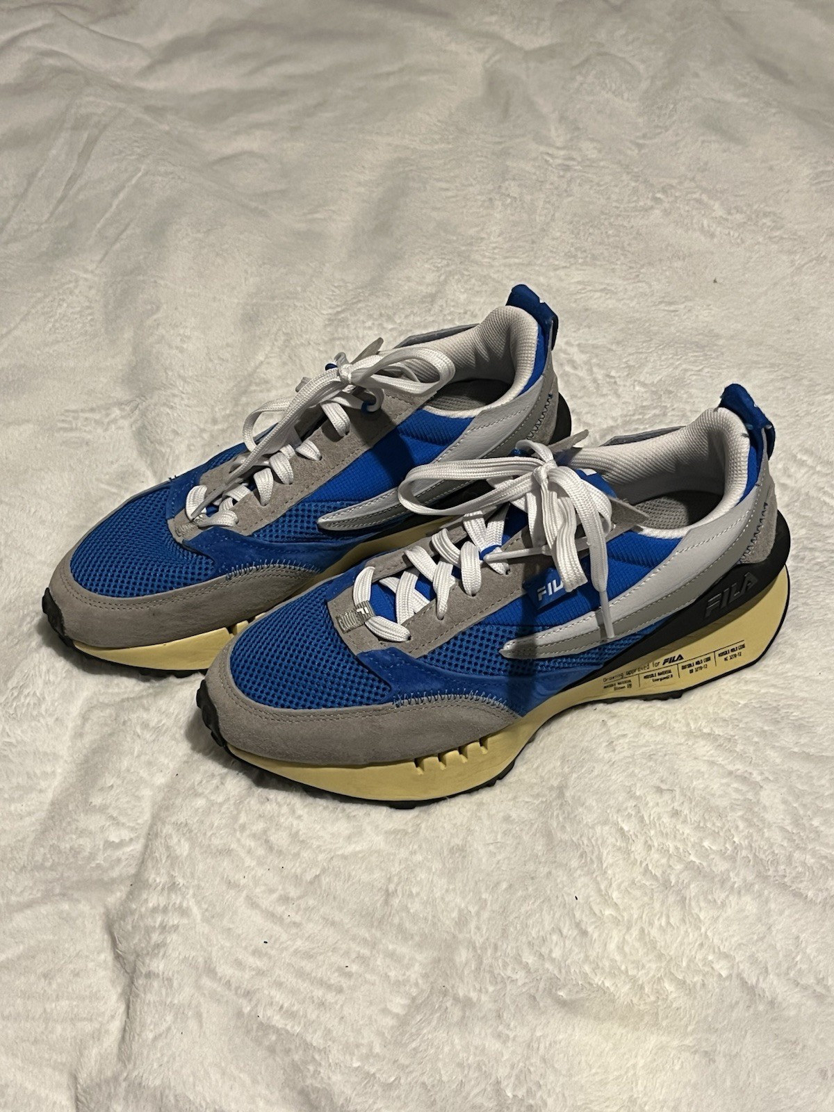 FILA Renno N Generation Men's Size 9 Electric Blue Gray White