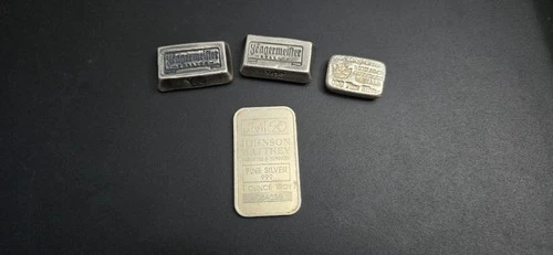 6oz Silver Bar Bullion Lot – Yegermeister Monarch & Johnson Matthey