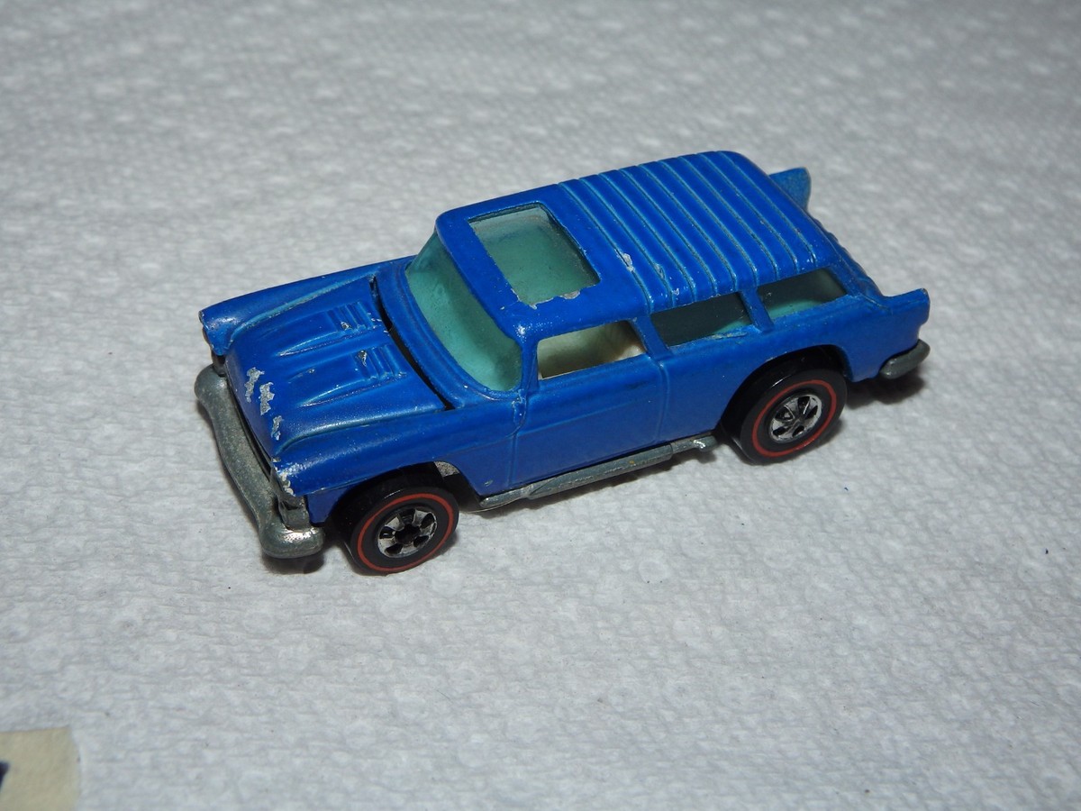 ホットウィール　レッドライン　アライブ　‘55 ノマド Hot Wheels ALIVE 55 REDLINE NOMAD enamel blue 1973 release only