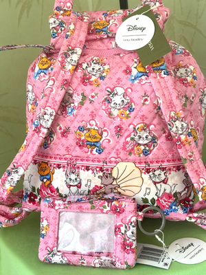 VERA BRADLEY ARISTOCATS DRAWSTRING BACKPACK + ZIP ID CASE  display picture 2