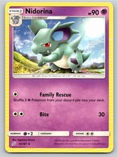 2019 POKEMON NIDORINA TEAM UP 55/181 UC NM A93068 FREE S&H