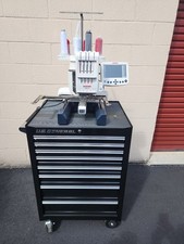 Janome MB-4S Commercial 4-Needle Embroidery Machine Works Perfectly