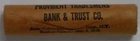 1958 1C Lincoln Wheat Cents 50 Coin Original Roll Provident Tradesmens B&TC Unc.