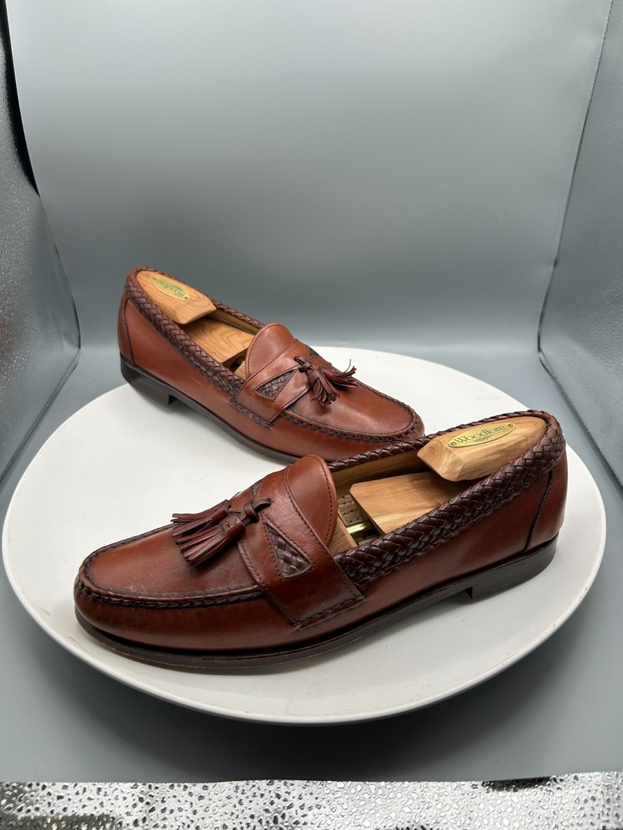 USA製 Allen Edmonds Maxfield タッセルローファー Allen Edmonds Maxfield Tassel Loafers 9.5 B Men's USA Made Brown
