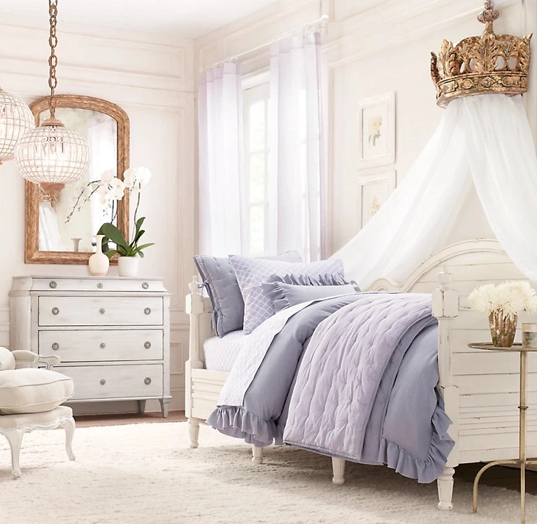 Restoration Hardware Baby & Child Gilt DEMILUNE Canopy Crown. Local Pickup. - Image 3 of 4