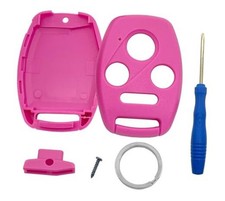 Key Fob Case Replacement for Honda Accord 2003-2012 / Civic EX 2006-2013 / Pink