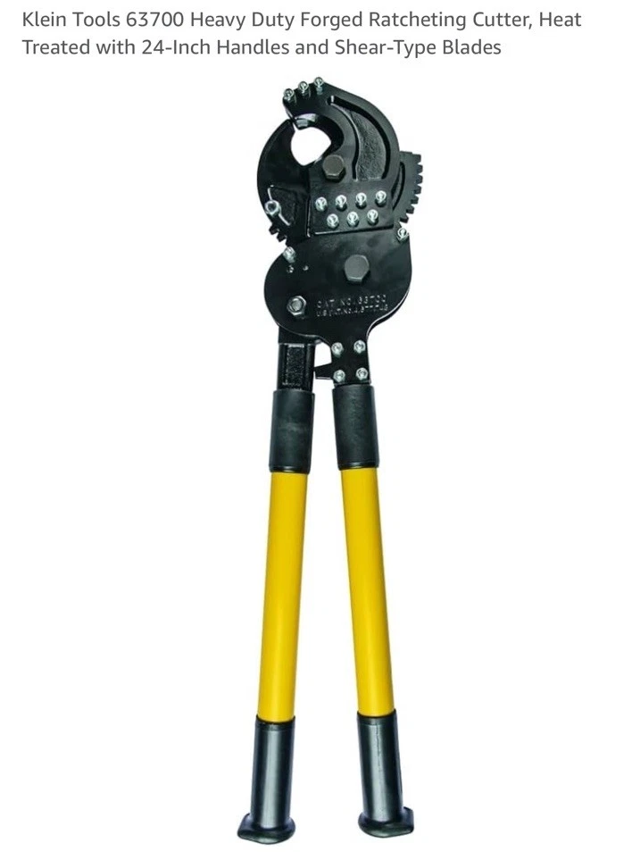 Cortador de trinquete forjado de alta resistencia Klein Tools 63700 Foto 2 de 4