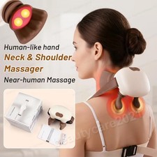 Electric Shiatsu Neck Massager with Kneading Heat Therapy for Back Shoulders