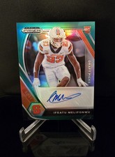 AUTO 🔥 IFEATU MELIFONWU RC SP 2021 Panini Prizm Draft Picks Green Rookie Signed