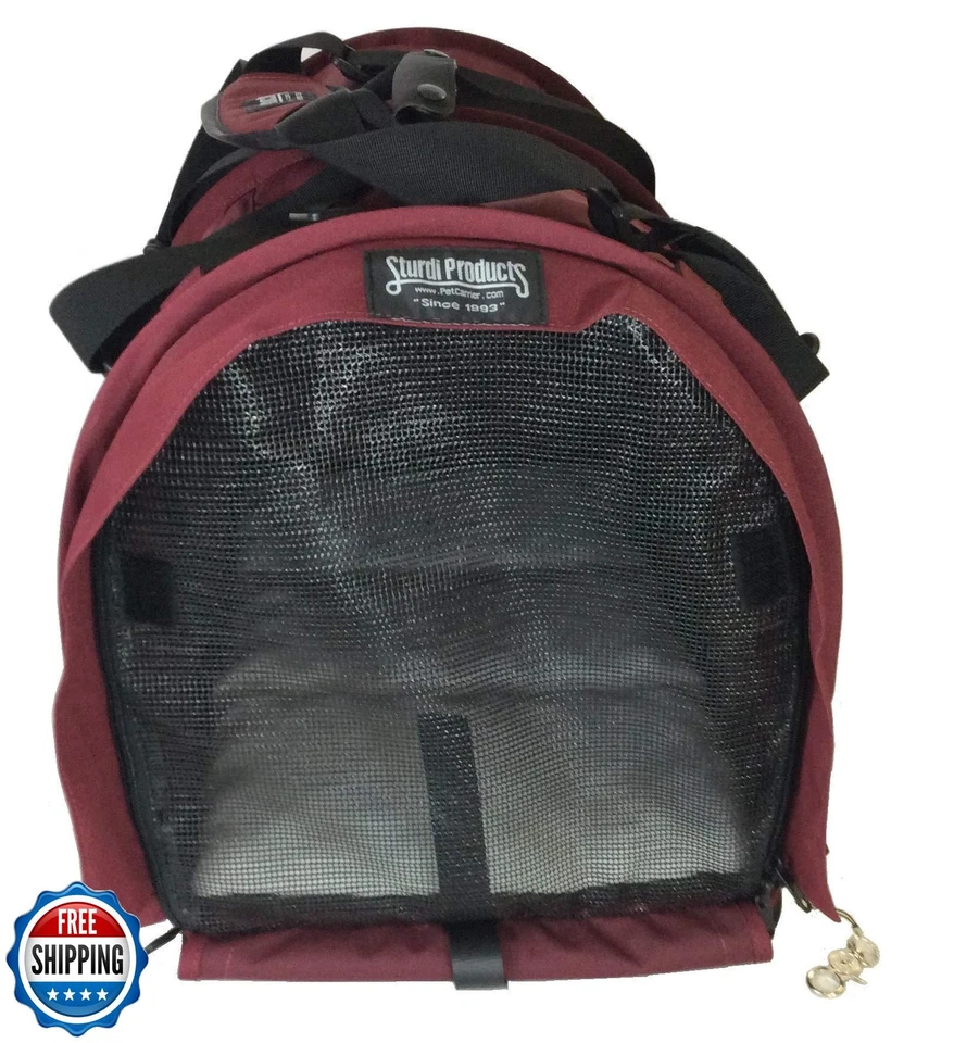 Transportador de viaje para mascotas SturdiBag XL: altura flexible para gato y perro lados suaves con Foto 2 de 4