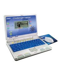 Image of VTech Challenger Laptop, 64973, Blue, Ages 4 Years +