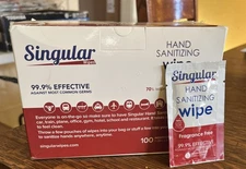 Hand Sanitizing Wipes Singular Brand 100ct Individually Wrapped Fragrance Free