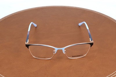 Superdry Sdo W502T Navy Semi Cat Eye Eyeglasses Frames 56-16-145