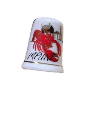 Vintage Porcelain Thimble  Portsmouth New Ham...