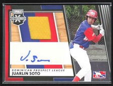 Juarlin Soto 2022 Panini Elite Extra DPL Auto Jersey #DMS-JS Dominican Prospect