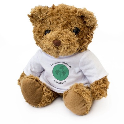 LÁ FHÉILE PÁDRAIG SONA DUIT (KLEEBLATT) - Teddybär - St. Patrick's Day - Geschenk
