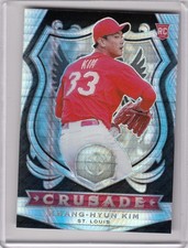 * KWANG HYUN KIM * 2020 CRUSADE HYPER SILVER REFRACTOR RC SERIAL # 299