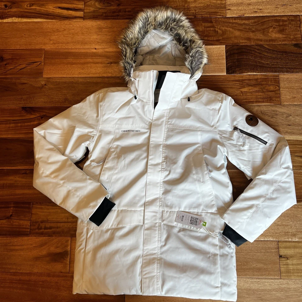 Obermeyer Men’s Ridgeline Jacket CHOOSE SIZE White Snow Ski $399 - Image 3 of 4