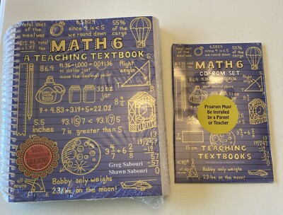 Teaching Textbooks Math 6 CD-Rom, Student, Answer Key, All Still Shrink wrapped 