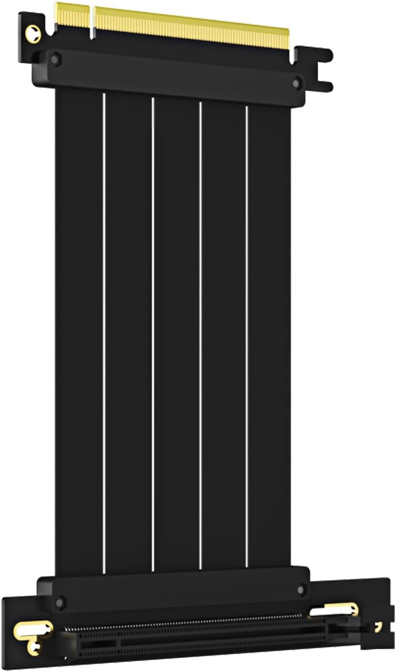 150Mm Pcie 4.0 X16 GPU Riser Cable, Female 90 Degree Angle, Compatible with Gen