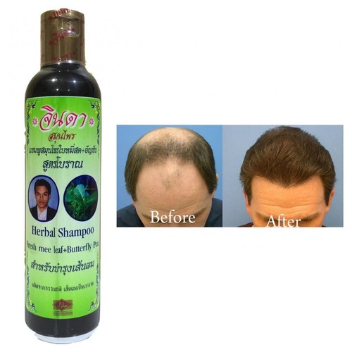 2x Jinda Herbal Shampoo Fresh Mee Ancient formula Natural for Hair growth 250 ml - Picture 3 of 12